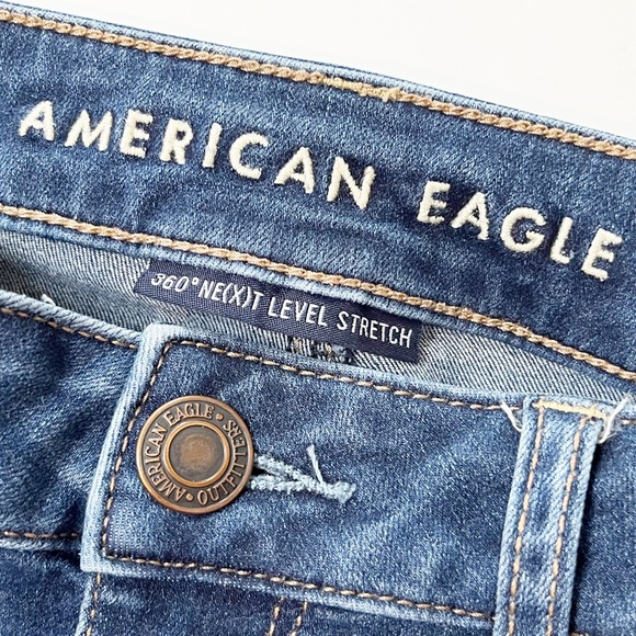 American Eagle Jegging 8 SHORT petite skinny jeans mid rise classic stretch - Picture 5 of 13